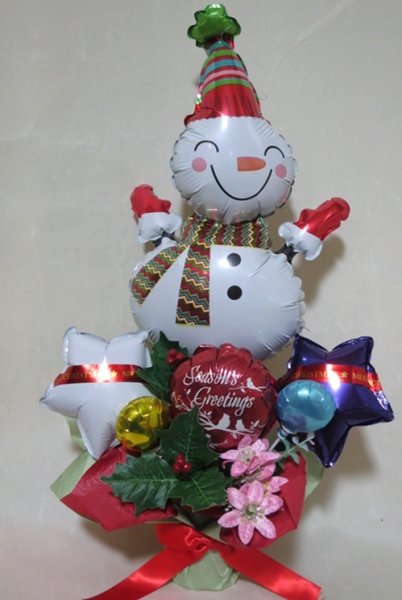 画像1: サンタが可愛いクリスマスバルーン【送料無料】 (1)