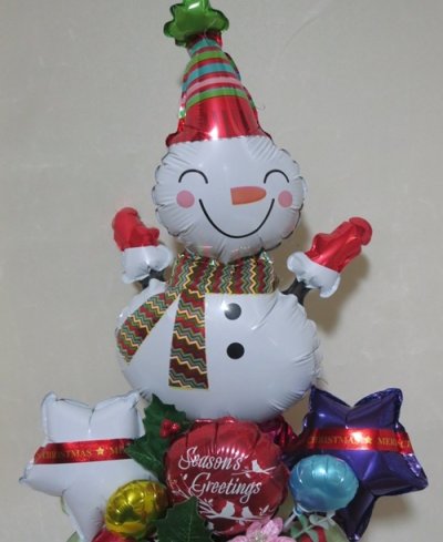 画像1: サンタが可愛いクリスマスバルーン【送料無料】
