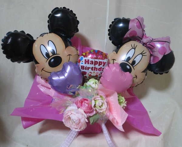 画像3: 誕生日バルーン　ミッキーミニーのアレンジ【送料込】 (3)