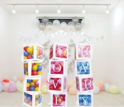 画像3: 出産祝いの飾り付けに　バルーンビルディングボックス 　お家で　バルーンアートに挑戦セット